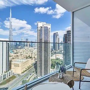  Apartment Luxury Studios With Burj Khalifa View - Marquise Square Tower